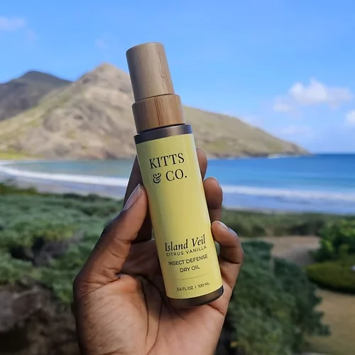 Island Veil held against the St. Kitts coastline